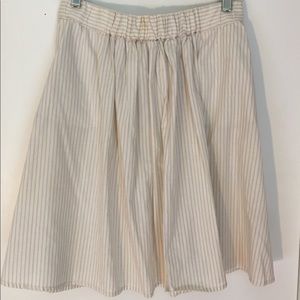 J. Crew cotton stripe skirt